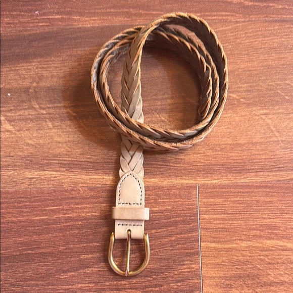 J CREW Braided Leather Belt Size XS/S - Picture 1 of 9